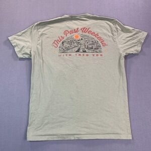 Theo Von Shirt Mens XL Green This Past Weekend Podcast Comedy Graphic Tee